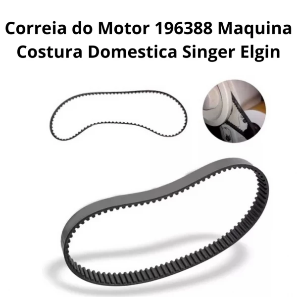 Correia do Motor 196388 Maquina Costura Domestica Singer Elgin