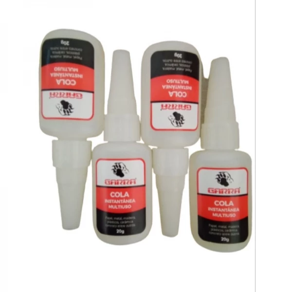 Adesivo Cola Instantânea Original Garra 793 20g 03 Unidade Com Bico Anti Entopimento