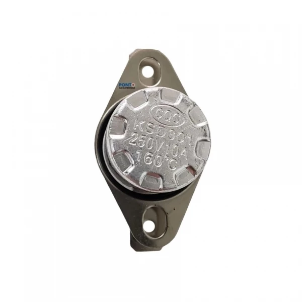 1 Termostato  KSD301 - 250 V - 10A  Aberto 160 º  Graus
