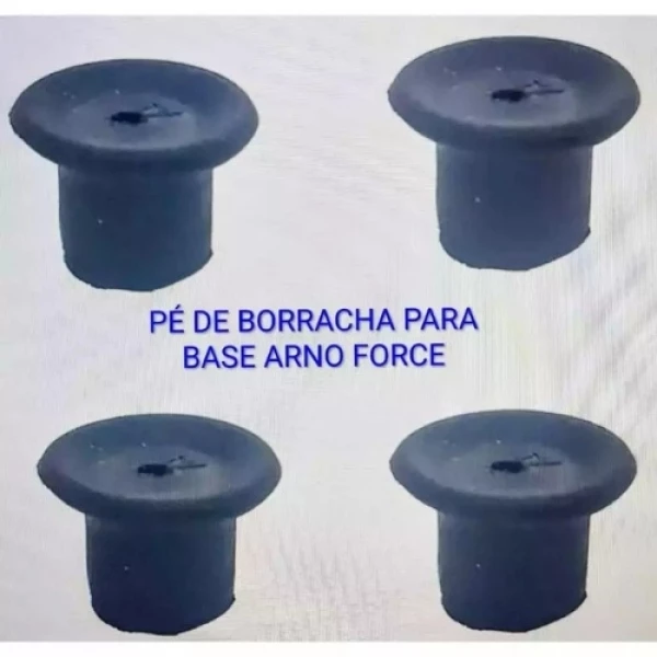 KIT COM 4 PÉ DE BORRACHA PARA BASE ARNO 30cm/40cm