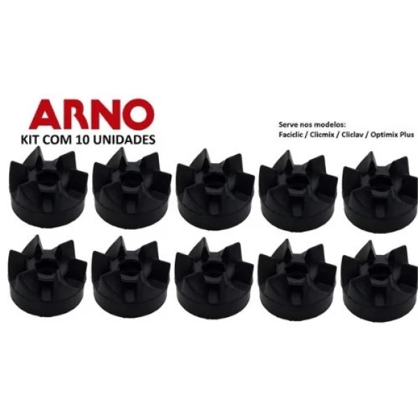 Kit com 10 Arrastes Copos Liquidificadores Arno - Diversos Modelos - Emborrachados