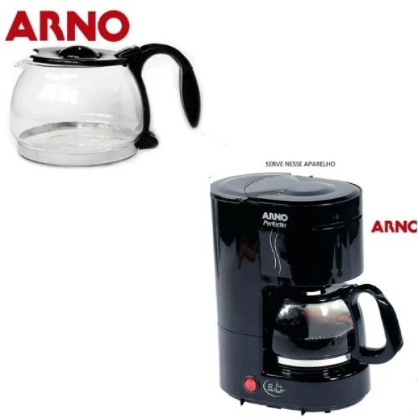 JARRA DE VIDRO PARA CAFETEIRA ARNO PERFECTA PRETA