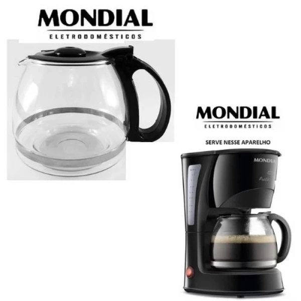 Jarra Para A Cafeteira Mondial Pratic 20 Cafés Cn-01-20x - Preta