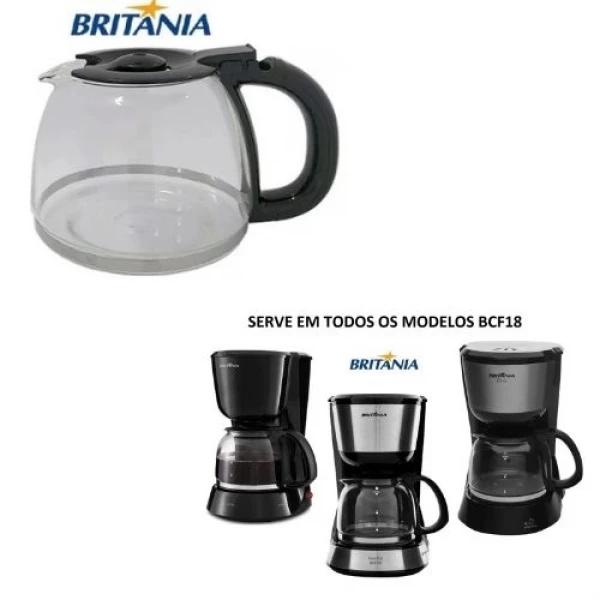 JARRA PARA A CAFETEIRA BCF18 BRITÂNIA PRETA