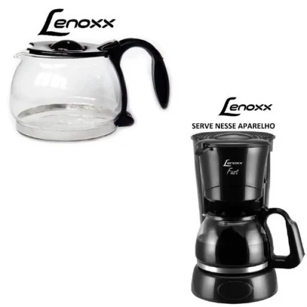 Jarra Para A Cafeteira Lenoxx Fast 14 Xícaras Pca011 - Preta
