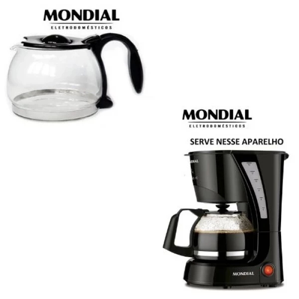 Jarra Compatível Com A Cafeteira Mondial Pratic 14 Cafés - Preta