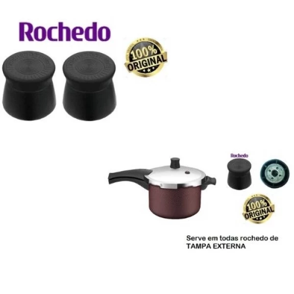 Kit Com 2 Pesos De Panela De Pressão Originais Rochedo