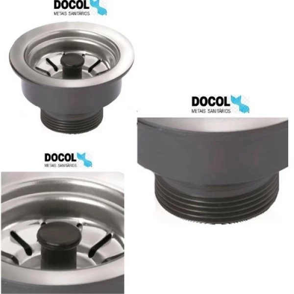Válvula de Escoamento pia cozinha (forjada) 3.1/2 orig. Docol
