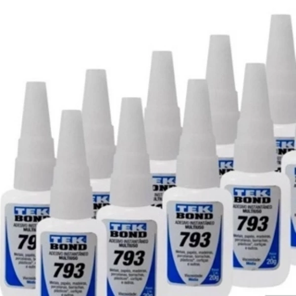 Kit 10 Unidades Cola Instantânea TekBond 793 20g