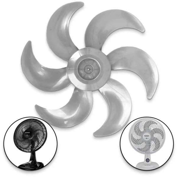HÉLICE PARA O VENTILADOR MONDIAL 40CM - 6 PÁS PRATA