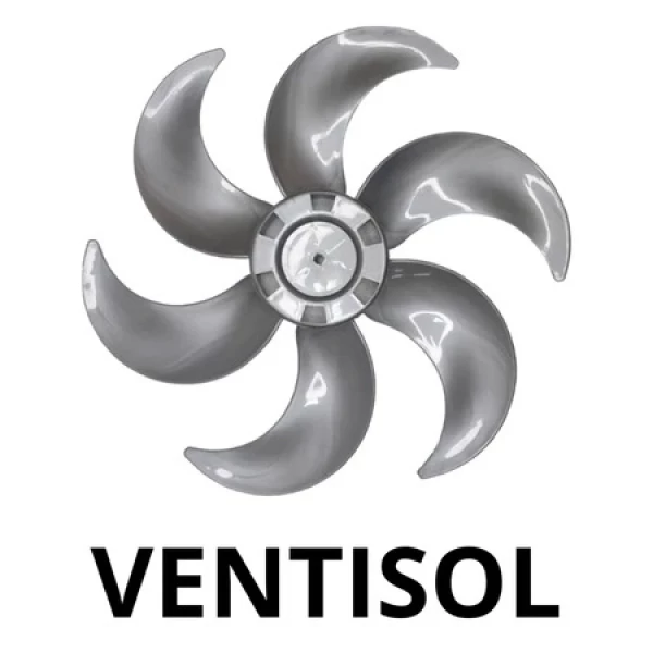 Hélice Para Ventilador Ventisol 40cm 6 Pás Prata Turbo Premium