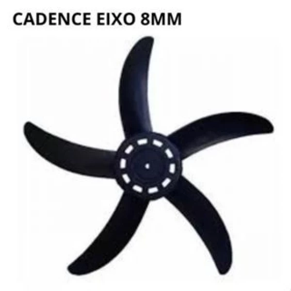 Produto – Hélice para Circulador Cadence 50 cm – 5 Pás Preta EIXO 8MM