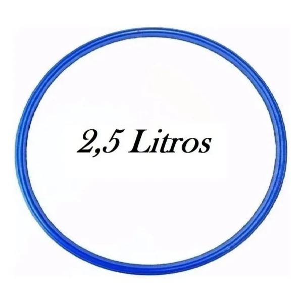 Anel vedação silicone 2,5L Guamantec p/panela pressão, resistente e seguro p/fogão gás.