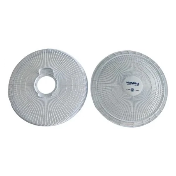 Par de Grade Traseira e Dianteira Ventilador Mondial 40cm Branco Original
