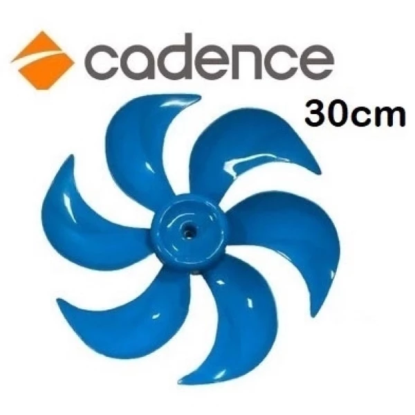 KIT HÉLICE E PORCA ( CALOTA ) PARA O VENT. CADENCE 30CM AZUL