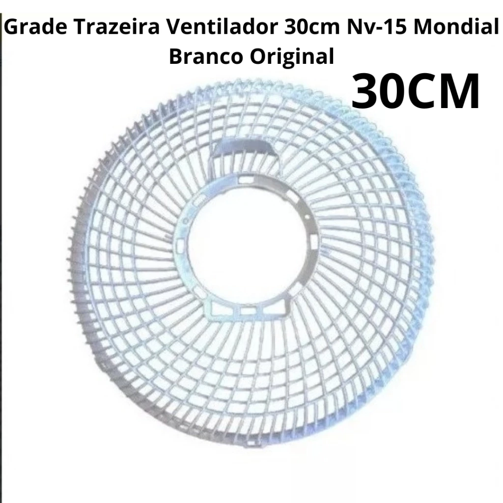 Grade Trazeira Ventilador 30cm Nv-15 Mondial Branco Original