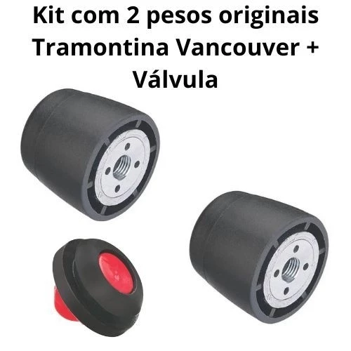 Kit com 2 Pesos Originais Tramontina Vancouver + Válvula de Segurança