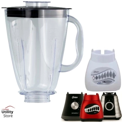 COPO PARA O LIQUIDIFICADOR OSTER CLEAN TAMPA PRETA CRISTAL