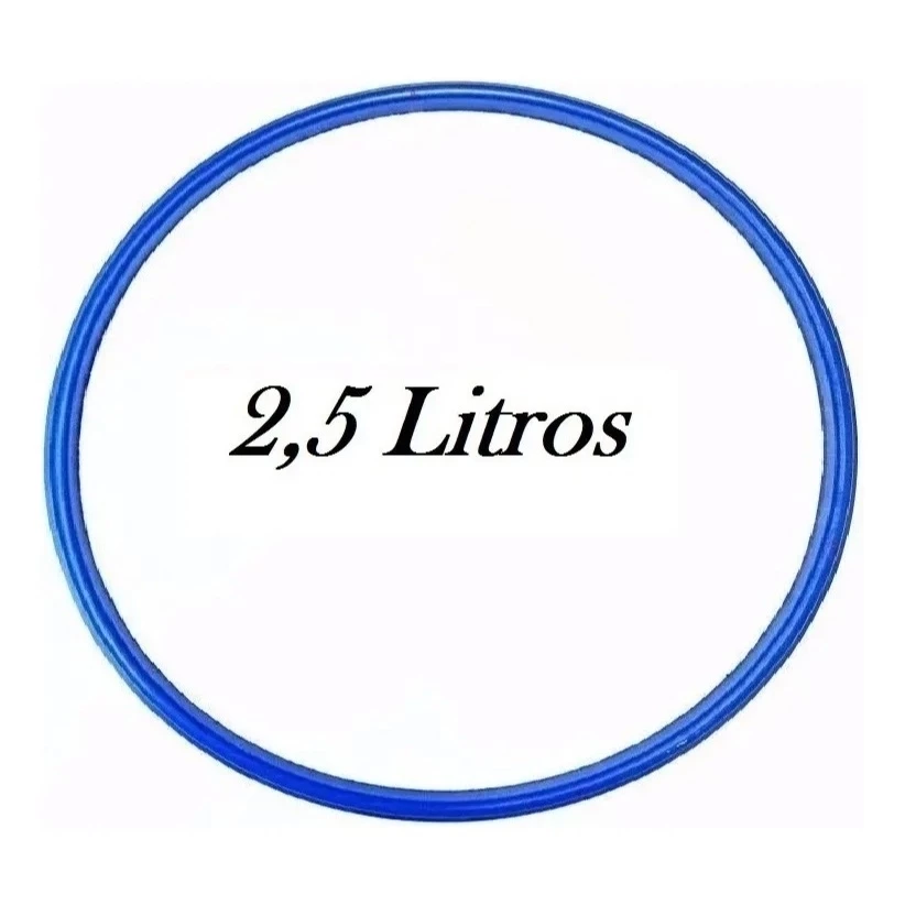 Anel vedação silicone 2,5L Guamantec p/panela pressão, resistente e seguro p/fogão gás.