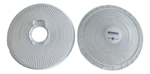Par de Grade Traseira e Dianteira Ventilador Mondial 40cm Branco Original
