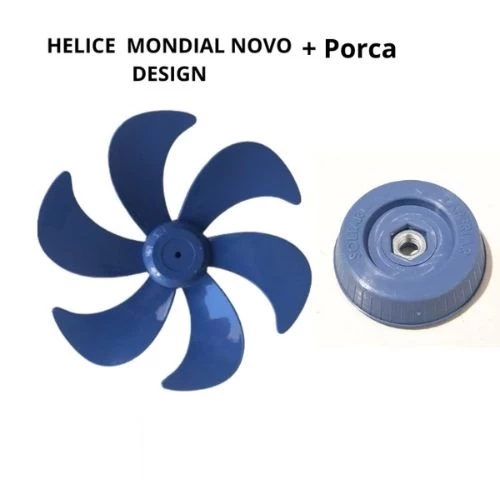 HELICE MONDIAL NOVO DESIGN 40CM + PORCA