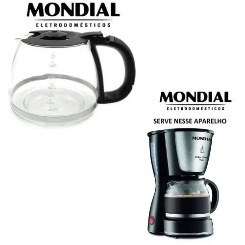 JARRA PARA CAFETEIRA MONDIAL DOLCE AROME 18 CAFÉS - PRETA