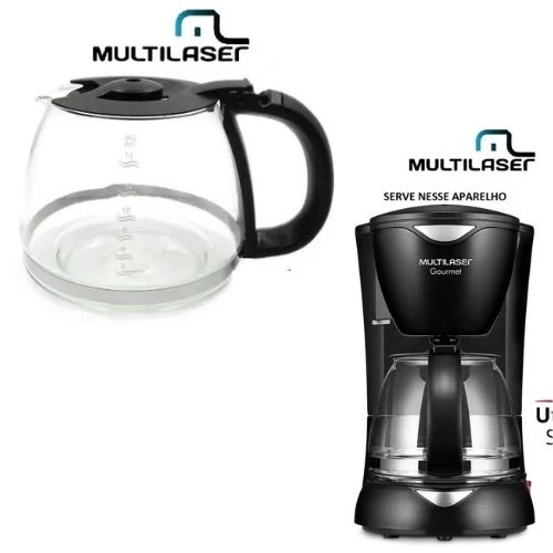 Jarra Para A Cafeteira Multilaser Gourmet 15 Xícaras - Preta