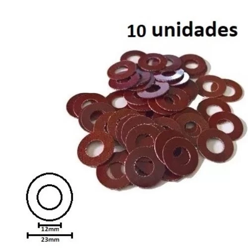 Kit Arruela Fibra Diversas aplicações - com 50 Unidades 12 mm X 23mm